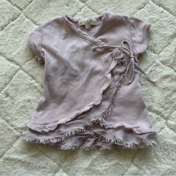 Luna Luna Copenhagen | Lavender Kimono Ruffle Top & Capris Set | Size 36 Months - Picture 4 of 12